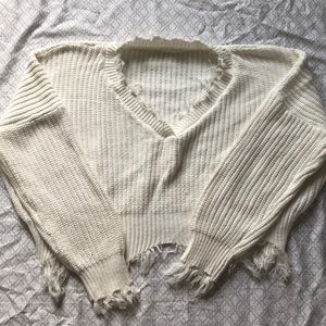 Here’s a over sized cropped sweater